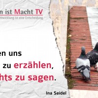 Ina Seidel, Wir haben uns manches zu erzählen, aber nichts zu sagen.